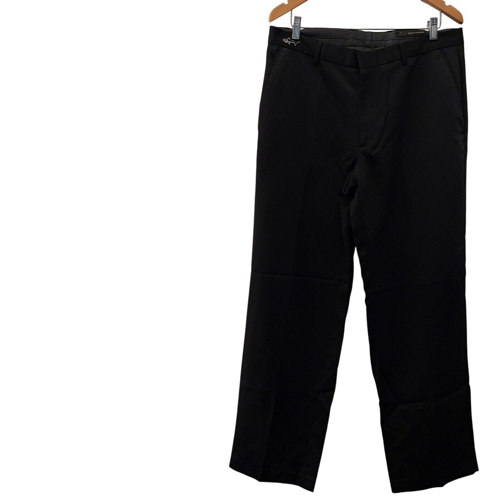 Greg Norman Mens ProFit Performance Slacks Black Golf Pants W36 L32 NWT